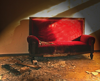 rotes Sofa